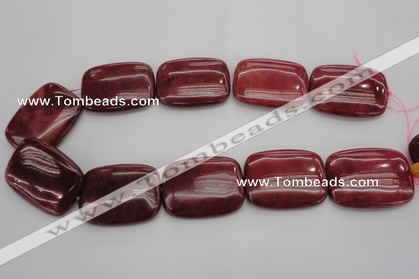 CRC827 15.5 inches 30*40mm rectangle Brazilian rhodochrosite beads