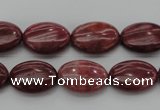 CRC831 15.5 inches 10*14mm oval Brazilian rhodochrosite beads