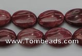 CRC834 15.5 inches 15*20mm oval Brazilian rhodochrosite beads