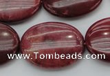 CRC837 15.5 inches 30*40mm oval Brazilian rhodochrosite beads