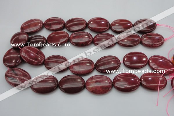 CRC837 15.5 inches 30*40mm oval Brazilian rhodochrosite beads