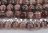 CRC901 15.5 inches 6mm round natural rhodochrosite beads