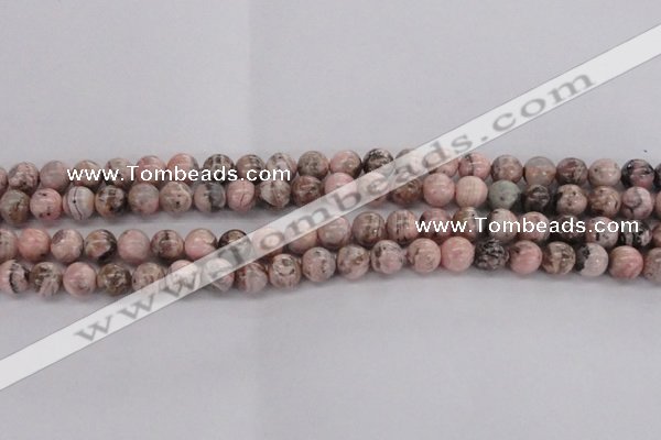 CRC903 15.5 inches 8mm round natural rhodochrosite beads