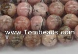 CRC904 15.5 inches 9mm round natural rhodochrosite beads