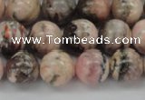 CRC905 15.5 inches 10mm round natural rhodochrosite beads