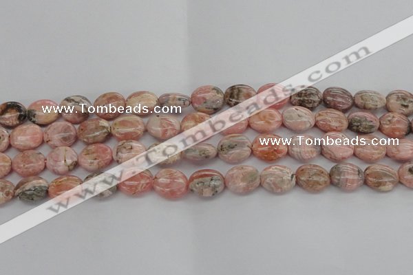 CRC930 15.5 inches 8*12mm oval natural rhodochrosite beads