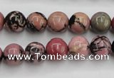 CRD03 15.5 inches 10mm round natural rhodonite gemstone beads