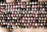 CRD350 15.5 inches 4mm round rhodonite beads wholesale