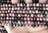 CRD351 15.5 inches 6mm round rhodonite beads wholesale