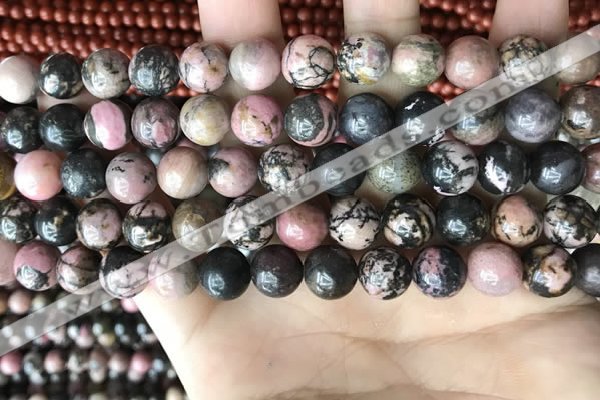 CRD353 15.5 inches 10mm round rhodonite beads wholesale