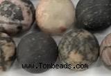 CRD368 15 inches 10mm round matte rhodonite beads