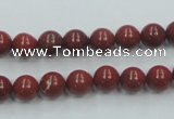 CRE01 16 inches 8mm round natural red jasper beads wholesale