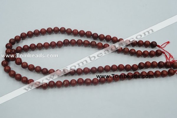 CRE01 16 inches 8mm round natural red jasper beads wholesale