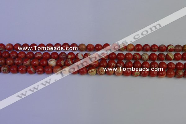 CRE301 15.5 inches 6mm round red jasper beads wholesale