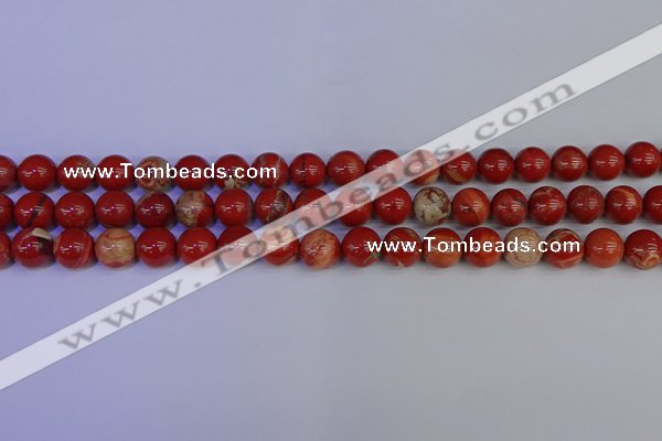 CRE303 15.5 inches 10mm round red jasper beads wholesale