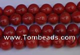 CRE310 15.5 inches 4mm round red jasper beads wholesale