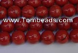 CRE311 15.5 inches 6mm round red jasper beads wholesale