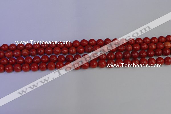 CRE311 15.5 inches 6mm round red jasper beads wholesale