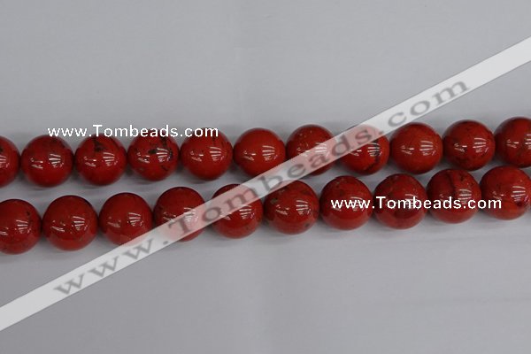 CRE318 15.5 inches 20mm round red jasper beads wholesale