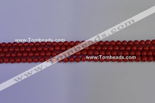 CRE320 15.5 inches 4mm round red jasper beads wholesale