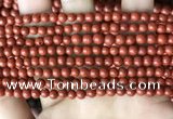 CRE350 15.5 inches 4mm round red jasper beads wholesale