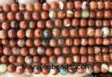 CWJ371 15 inches 6mm round red jasper beads wholesale