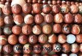CWJ374 15 inches 12mm round red jasper beads wholesale
