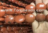 CRE65 15.5 inches 18*25mm - 20*25mm oval red jasper beads wholesale