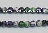 CRF02 15.5 inches 6mm round dyed rain flower stone beads wholesale