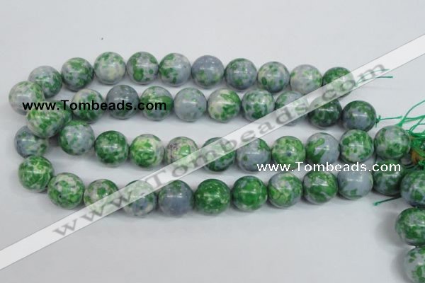 CRF157 15.5 inches 18mm round dyed rain flower stone beads wholesale