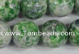 CRF158 15.5 inches 20mm round dyed rain flower stone beads wholesale