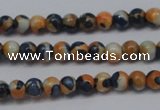 CRF272 15.5 inches 3mm round dyed rain flower stone beads