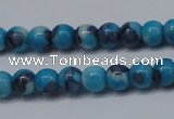 CRF274 15.5 inches 3mm round dyed rain flower stone beads