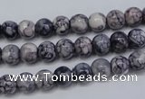 CRF280 15.5 inches 4mm round dyed rain flower stone beads