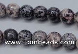 CRF283 15.5 inches 10mm round dyed rain flower stone beads