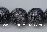 CRF287 15.5 inches 18mm round dyed rain flower stone beads