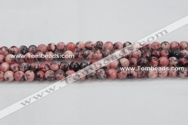 CRF303 15.5 inches 10mm round dyed rain flower stone beads wholesale