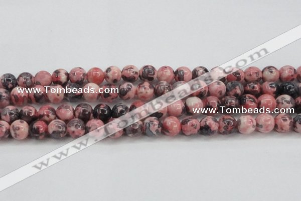 CRF305 15.5 inches 14mm round dyed rain flower stone beads wholesale