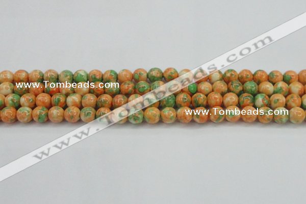 CRF310 15.5 inches 10mm round dyed rain flower stone beads wholesale