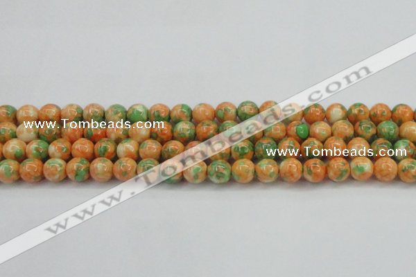 CRF311 15.5 inches 12mm round dyed rain flower stone beads wholesale
