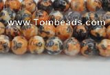 CRF321 15.5 inches 4mm round dyed rain flower stone beads wholesale