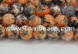 CRF322 15.5 inches 6mm round dyed rain flower stone beads wholesale
