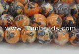 CRF324 15.5 inches 10mm round dyed rain flower stone beads wholesale