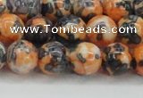 CRF325 15.5 inches 12mm round dyed rain flower stone beads wholesale