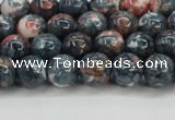 CRF330 15.5 inches 8mm round dyed rain flower stone beads wholesale