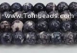 CRF335 15.5 inches 4mm round dyed rain flower stone beads wholesale