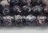 CRF339 15.5 inches 12mm round dyed rain flower stone beads wholesale