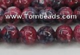 CRF346 15.5 inches 12mm round dyed rain flower stone beads wholesale