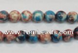 CRF36 15.5 inches 8mm round dyed rain flower stone beads wholesale