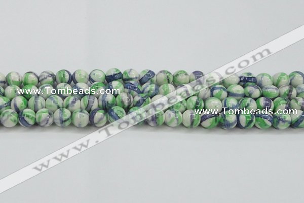 CRF390 15.5 inches 12mm round dyed rain flower stone beads wholesale